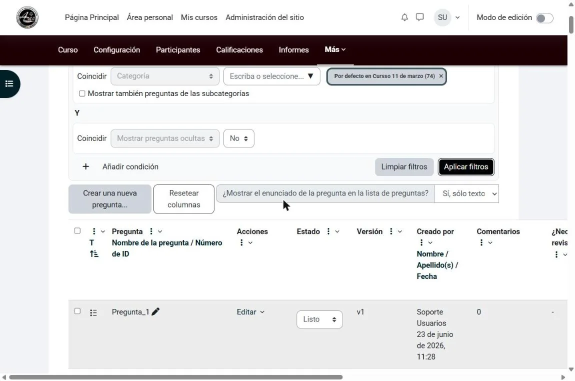 Banco de preguntas del simulacro de examen